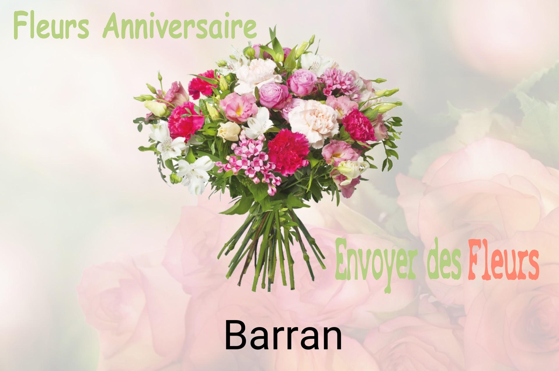 Bouquet de fleurs d’anniversaire livré à Barran
